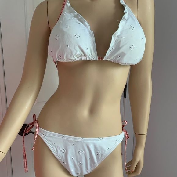 TOMMY HILFIGER SIDE-TIE BIKINI BRIEFS & TOP Sz M